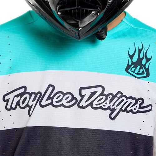 TROY LEE DESIGNS ( トロイリー デザインズ ) 長袖ジャージ YOUTH SPRINT PRO JERSEY ( ユース スプリントプロ ジャージ ) ヨー モト/カーボン YS