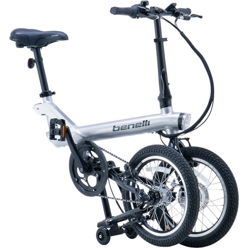 BENELLI ( ベネリ ) 電動アシスト自転車（e-bike） MINI FOLD 16 POPULAR+ EC ( ミニフォールド 16 ポピュラー プラス ) コズミックシルバーレッド ONESIZE (適正身長155-180cm前後)