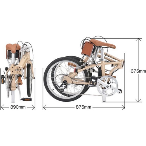DAYTONA ( デイトナ ) 電動アシスト自転車（e-bike） DE01 ダークグリーンメタリック ワンサイズ ( 適正身長145-185cm前後 )