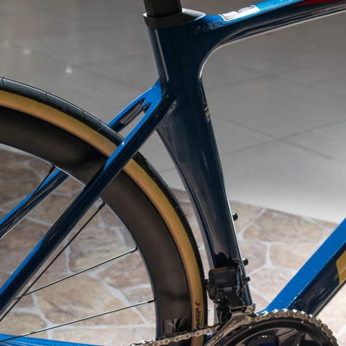 RIDLEY ( リドレー ) ロードバイク NOAH DISC ( ノア ディスク ) 船橋オリジナル完成車 ジーンズブルー/ゴールド XS ( 身長目安165cm前後 )