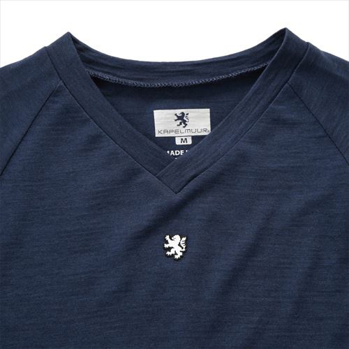 KAPELMUUR ( カペルミュール ) Tシャツ・カジュアルウェア 長袖ベースレイヤー メリノウール100 ネイビー S 【越谷店アウトレット特価】