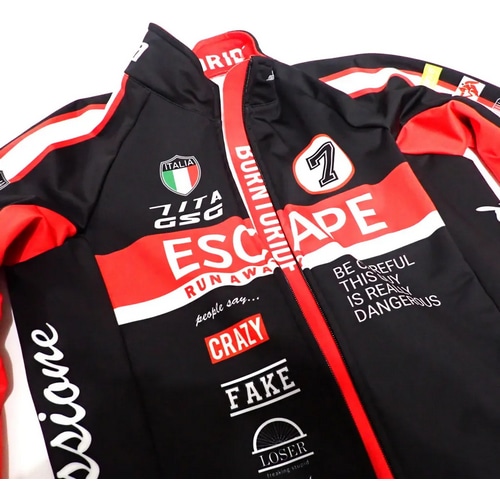 7-ITA ( セブンアイティエー ) ジャケット ESCAPE JACKET 【アウトレット特価品】 ( エスケープ ジャケット ) ブラック/レッド XL