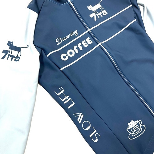 7-ITA ( セブンアイティエー ) 長袖ジャージ 【オンライン専売】 CAFE CAT LADY LS JERSEY ( カフェキャット レディース ロングスリーブジャージ ) ネイビー M レディース