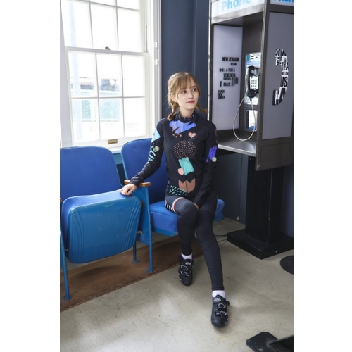 7-ITA ( セブンアイティエー ) 長袖ジャージ 【オンライン専売】 FLOWER LADY LS JERSEY ( フラワー レディース ロングスリーブジャージ ) ブラック M レディース