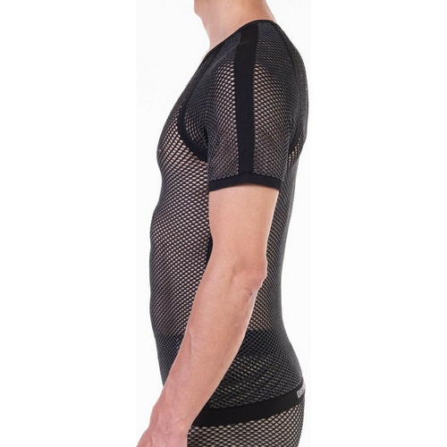 MILLET ( ミレー ) 半袖インナー DRYNAMIC MESH S/S ( ドライナミック メッシュ ショートスリーブ ) ライトグレー S/M