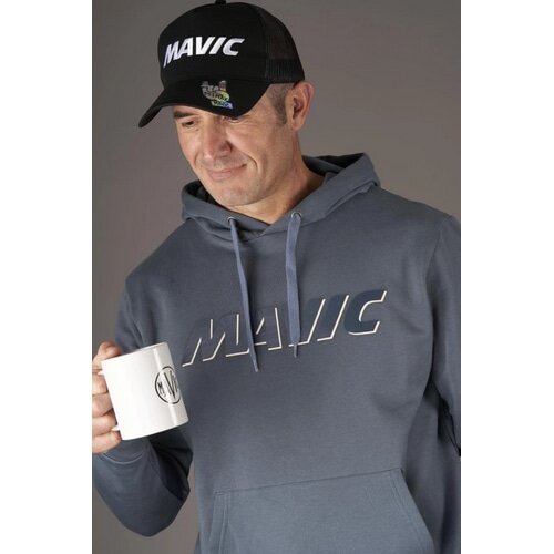 MAVIC ( マヴィック ) Tシャツ・カジュアルウェア CORPORATE LOGO HOODY ( コーポレート ロゴ フーディー ) オリオンブルー/ホワイト XXL レディース