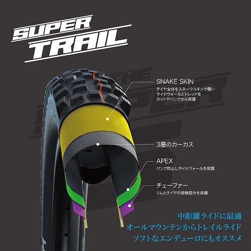 SCHWALBE ( シュワルベ ) チューブレスタイヤ ハンスダンプ ブラック