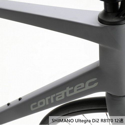 CORRATEC ( �R���e�b�N ) ���[�h�o�C�N R.T.CARBON ( RT �J�[�{�� ) Ultegra Di2 R8170 / WH-RS171 �}�b�g�O���[/���C�g�O���[ 47 (�g���ڈ�155cm�O��)
