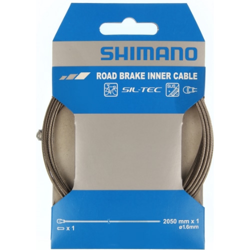 SHIMANO SMALL ( シマノ ) 機械式ケーブル類 ロード用 SIL-TECH ブレーキ インナーケーブル 1.6X2050mm