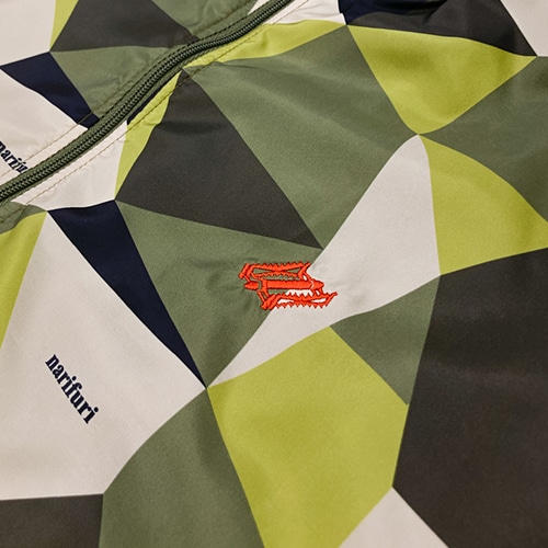 Nari-Furi ( ナリフリ ) ウィンドブレーカー パッカブルウィンドブレーカー グリーン カモ L