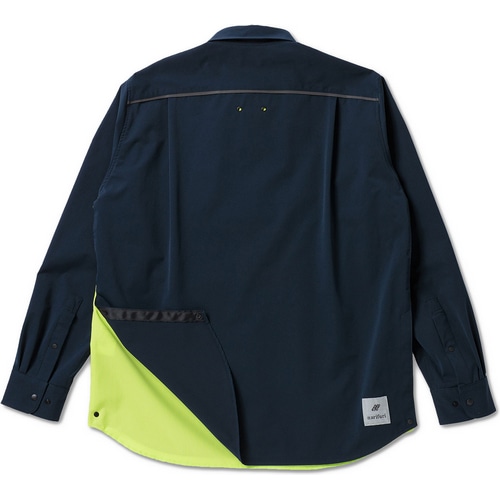 Nari-Furi ( ナリフリ ) Tシャツ・カジュアルウェア UPR ベンチレーションシャツ ネイビー M