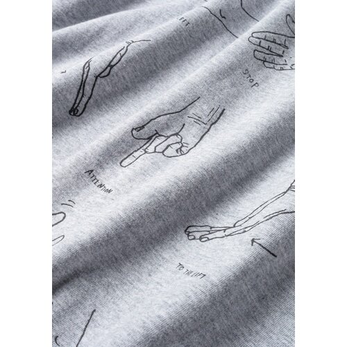 Nari-Furi ( ナリフリ ) Tシャツ・カジュアルウェア narifuri × TAION パッカブルTシャツ ヘザーライトグレー L