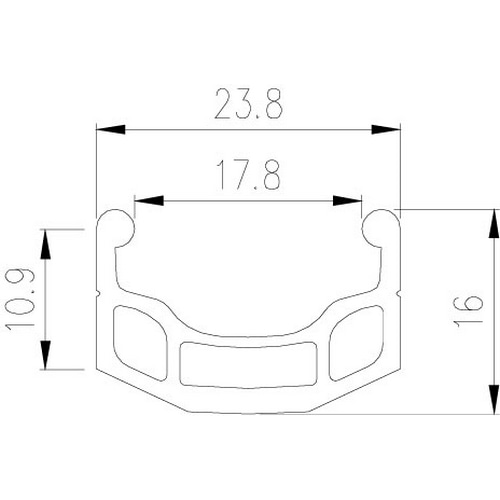 ALEX ( アレックス ) リム DM18 シルバー 26" ( 559 ) /32H