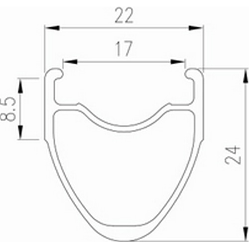 ALEX ( アレックス ) リム CX24 ブラック 700C ( 622 ) /28H