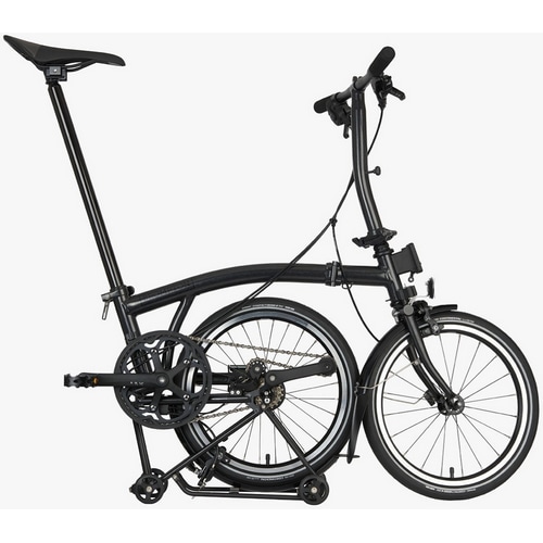 BROMPTON ( ブロンプトン ) 折りたたみ自転車 P Line Low ( P ライン ロー ) S4R リアキャリア付 ミッドナイト ブラック メタリック YSオリジナル輪行バッグプレゼント