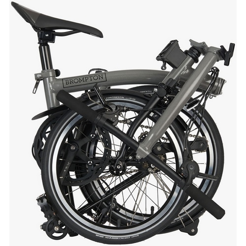 BROMPTON ( ブロンプトン ) 折りたたみ自転車 P Line Low ( P ライン ロー ) S4L Fizik Aliante (  フィジーク アリアンテ ) ストーム グレー メタリック 適正身長145-185cm前後