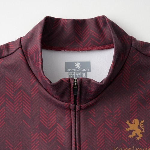 KAPELMUUR ( カペルミュール ) 長袖ジャージ ウォームジャージ フェードヘリンボーン レッド L
