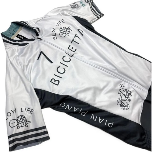 7-ITA ( セブンアイティエー ) 半袖ジャージ ITALIANO KAME LADY JERSEY ( イタリアーノ カメ レディース ジャージ ) オフホワイト XS レディース