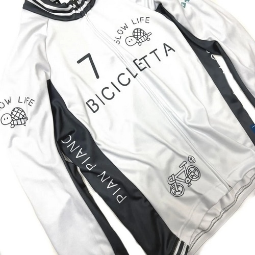 7-ITA ( セブンアイティエー ) 長袖ジャージ Italiano Kame LS Jersey ( イタリアーノ カメ ロングスリーブ ジャージ ) オフホワイト S