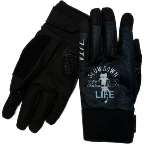 7-ITA ( ZuACeBG[ ) EB^[O[u Relax Cat Winter Gloves ( bNX Lbg EC^[ O[u ) ubN L