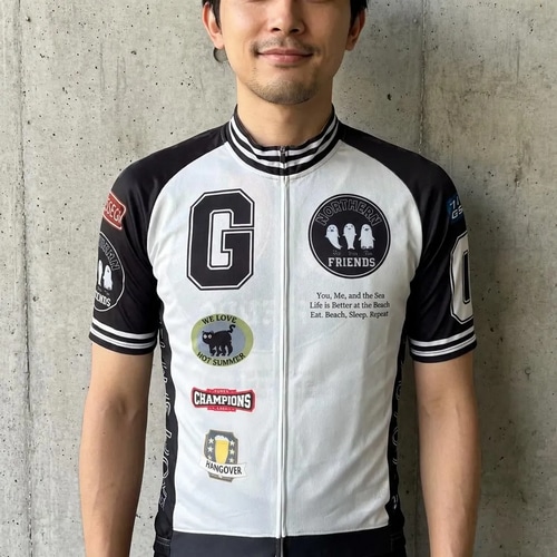 7-ITA ( セブンアイティエー ) 半袖ジャージ NORTHERN FRIENDS JERSEY ( ノーザン フレンズ ジャージ ) アイボリーグラファイト M