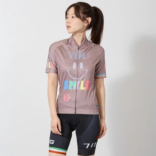 7-ITA ( �Z�u���A�C�e�B�G�[ ) �����W���[�W YOU MAKE ME SMILE LADY JERSEY ( ���[ ���C�N �~�[ �X�}�C�� ���f�B�[�X �W���[�W ) �u���E�� M ���f�B�[�X