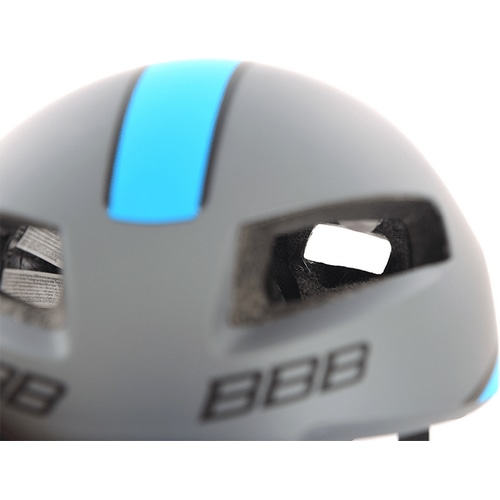 BBB ( ビービービー ) スポーツヘルメット BHE-08 ティトノス V2 マットグレー/ブルー L ( 58-62cm )