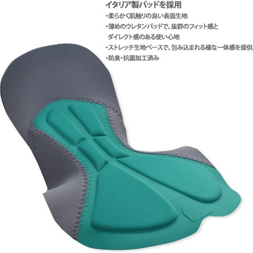 KAPELMUUR ( カペルミュール ) レーサーパンツ サイクルショーツ ホワイトエンブレム ブラック S