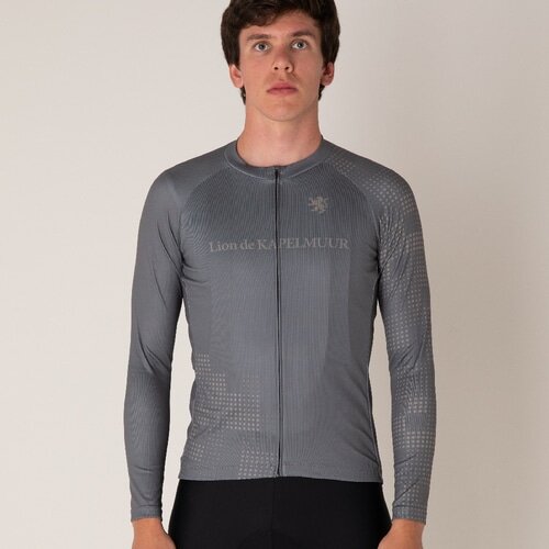 KAPELMUUR ( カペルミュール ) 長袖ジャージ ランダムドットプリント長袖ジャージ グレー XS