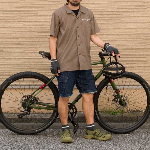 rin project ( リンプロジェクト ) Tシャツ・カジュアルウェア ボウリングシャツ モカ S