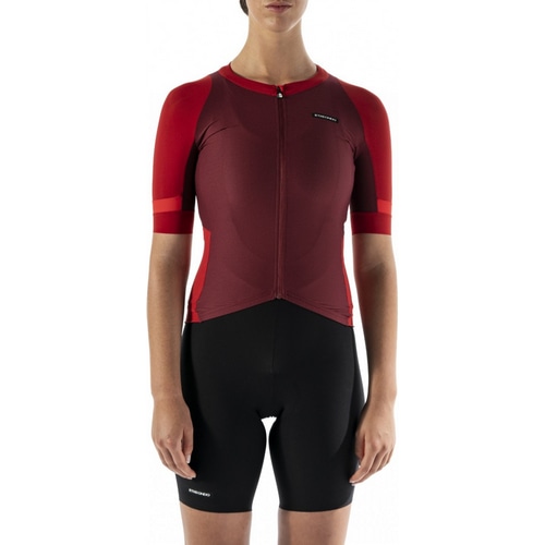 ETXE-ONDO ( エチェオンド ) 半袖ジャージ WOMEN MENDIA S/S JERSEY ( ウィメンズ メンディア ショートスリーブジャージ ) マルーン/レッド XXS レディース