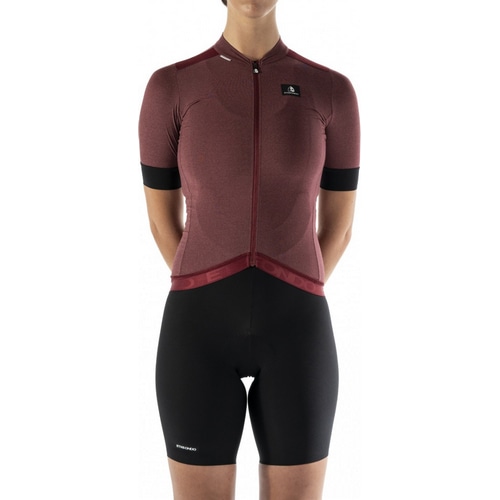 ETXE-ONDO ( エチェオンド ) 半袖ジャージ WOMEN ONDARA S/S JERSEY ( ウィメンズ オンダラ ショートスリーブジャージ ) マルーン XS レディース