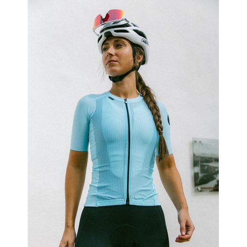 ETXE-ONDO ( エチェオンド ) 半袖ジャージ GARA W JERSEY ( ガラ ウィメンズ ジャージ ) ターコイズ S レディース