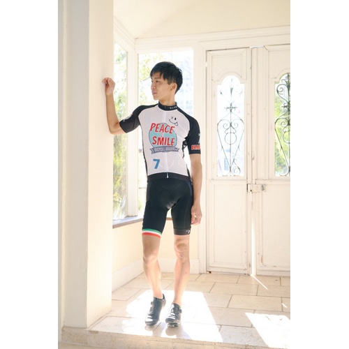 7-ITA ( セブンアイティエー ) 半袖ジャージ PEACE & SMILE JSY ( ピース & スマイル ジャージ ) ホワイト L