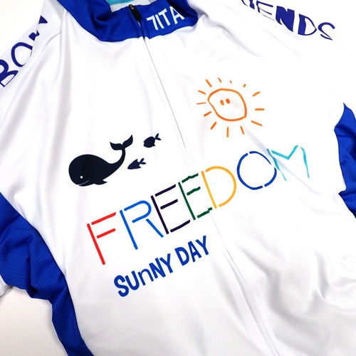 7-ITA ( セブンアイティエー ) 半袖ジャージ FREE SUNNY DAY LADY JERSEY ( フリー サニー デイ レディー ジャージ ) ホワイト M レディース