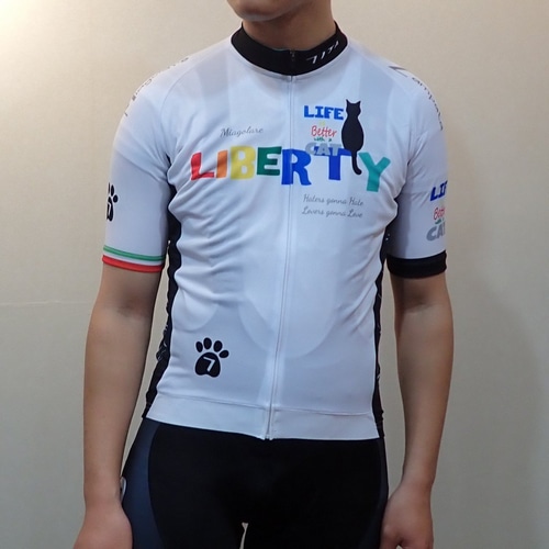 7-ITA ( セブンアイティエー ) 半袖ジャージ LIBERTY CAT JERSEY ( リバティ キャット ジャージ ) ホワイト S