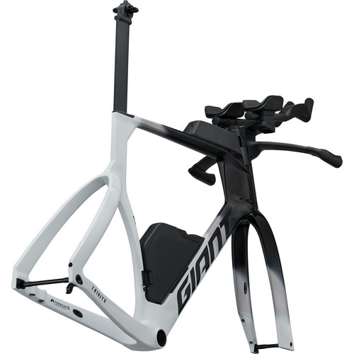 GIANT ( �W���C�A���g ) �g���C�A�X�����t���[���ETT�t���[�� TRINITY ADVANCED SL Frameset ( �g���j�e�B�[ �A�h�o���X�h SL �t���[���Z�b�g ) �z���C�g/�J�[�{�� XS ( �g���ڈ�165cm�O�� )