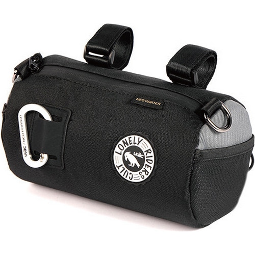 ULAC ( ユーラック ) フロントバッグ/ハンドルバッグ COURSIER ハンドルバーバッグ ( クーシエ ) ブラック/グレー 2.7L