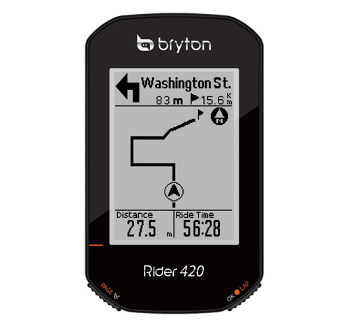 BRYTON ( ブライトン ) GPS サイクルコンピューター RIDER420T ケイデンス 心拍 センサー 付属