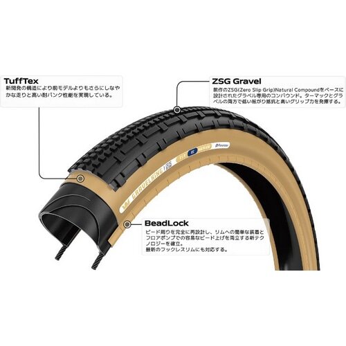PANARACER ( パナレーサー ) チューブレスタイヤ GRAVEL KING SK