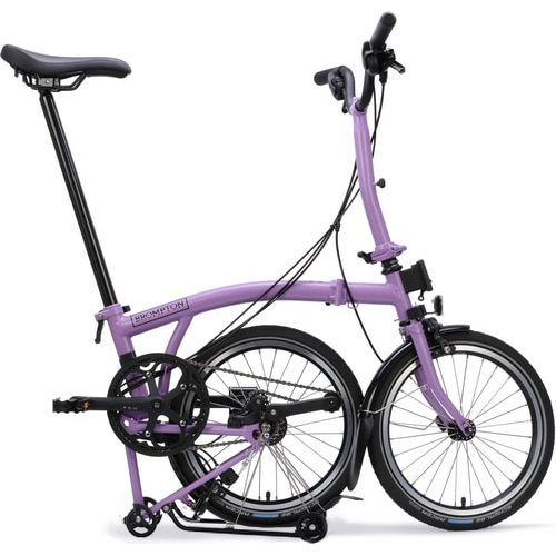 BROMPTON ( ブロンプトン ) 折りたたみ自転車 C LINE EXPLORE MID ( Cライン エクスプローラ ミッド ) MLR リアキャリア付 12S ライラックストーン (身長目安 145-185cm)