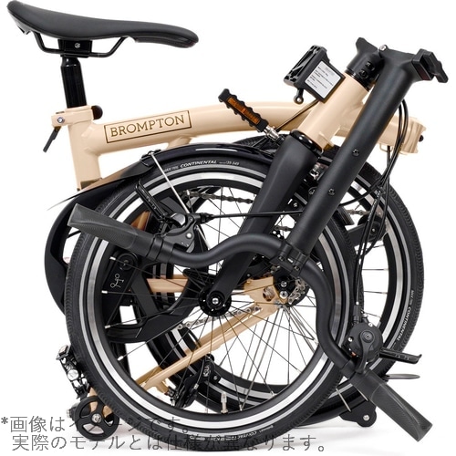 BROMPTON ( ブロンプトン ) 折りたたみ自転車 P LINE MK2 ( Pライン マーク2 ) 12速 MID ラックなし MLL デューンサンド ( 適正身長145-185cm前後 )