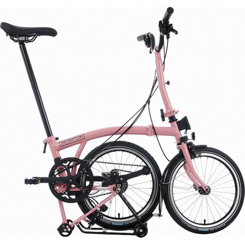 BROMPTON ( ブロンプトン ) 折りたたみ自転車 C Line URBAN MID ( Cライン アーバン ミッド ) M4R 4S リアキャリア付き フラミンゴピンク (身長目安 145-185cm)