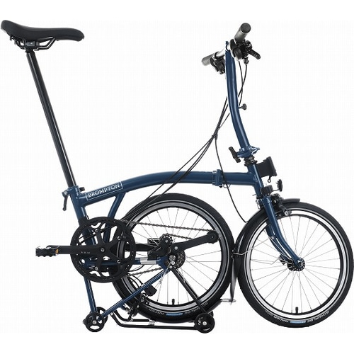 BROMPTON ( ブロンプトン ) 折りたたみ自転車 C Line URBAN LOW ( Cライン アーバン ロウ ) S4R 4S リアキャリア付き オーシャンブルー (身長目安 145-185cm)