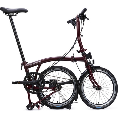 BROMPTON ( ブロンプトン ) 折りたたみ自転車 C LINE EXPLORE LOW ( Cライン エクスプローラ ロウ ) SLL 12S プラム レッド (身長目安 145-185cm)