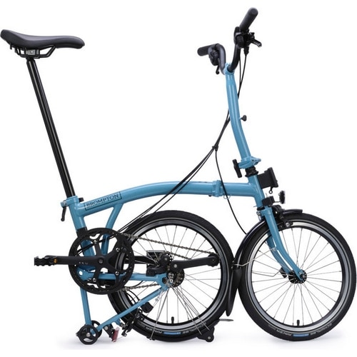 BROMPTON ( ブロンプトン ) 折りたたみ自転車 C Line EXPLORE MID ( Cライン エクスプローラ ミッド ) MLL 12S クラウドメタリック (身長目安 145-185cm)