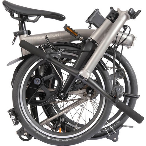BROMPTON ( �u�����v�g�� ) �܂肽���ݎ��]�� T LINE URBAN LOW S4L ( T ���C�� �A�[�o�� ���[ S4L ) �u���b�N/�u���X�e�b�h�`�^�j�E�� �����T�C�Y ( �K���g��145-185cm�O�� )