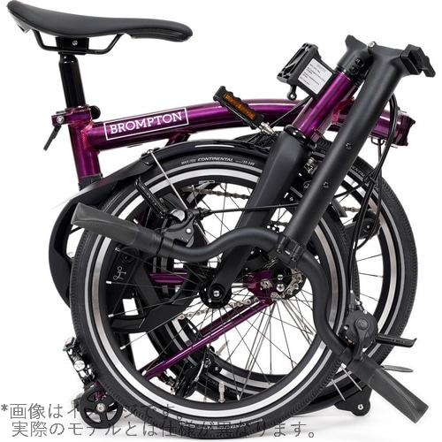 BROMPTON ( ブロンプトン ) 折りたたみ自転車 P LINE MK2 ( Pライン マーク2 ) 4速 LOW ラックなし S4L アメジストラッカー ( 適正身長145-185cm前後 )