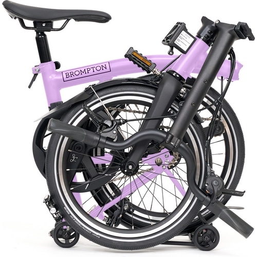 BROMPTON ( ブロンプトン ) 折りたたみ自転車 P LINE MK2 ( Pライン マーク2 ) 4速 MID ラックあり M4R ライラックストーン ( 適正身長145-185cm前後 )