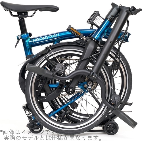 BROMPTON ( ブロンプトン ) 折りたたみ自転車 P LINE MK2 ( Pライン マーク2 ) 12速 MID ラックあり MLR パシフィックラッカー ( 適正身長145-185cm前後 )